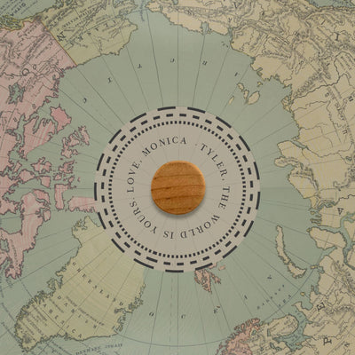 Heritage Globe: Personalized Antique Map Reborn view 4