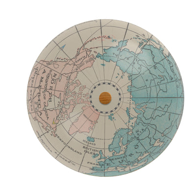 adventure awaits globe art top view