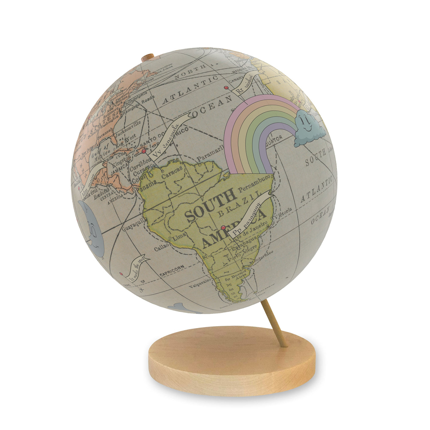 ABC Personalized World Globe view 2