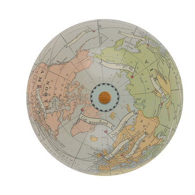 baby globe art top view