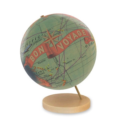 Bon Voyage Personalized Adventure World Globe maple base