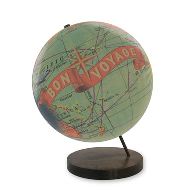 Bon Voyage Personalized Adventure World Globe ebony base