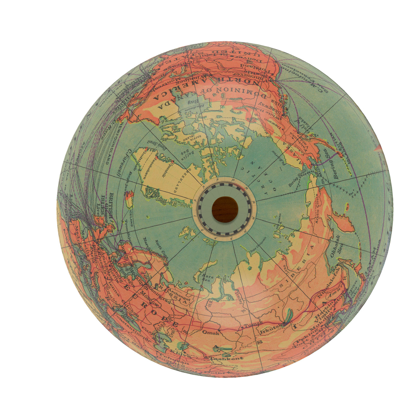 Bon Voyage Adventure Globe top view