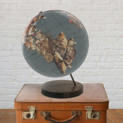 Cat Lover’s Personalized World Globe Art lifestyle