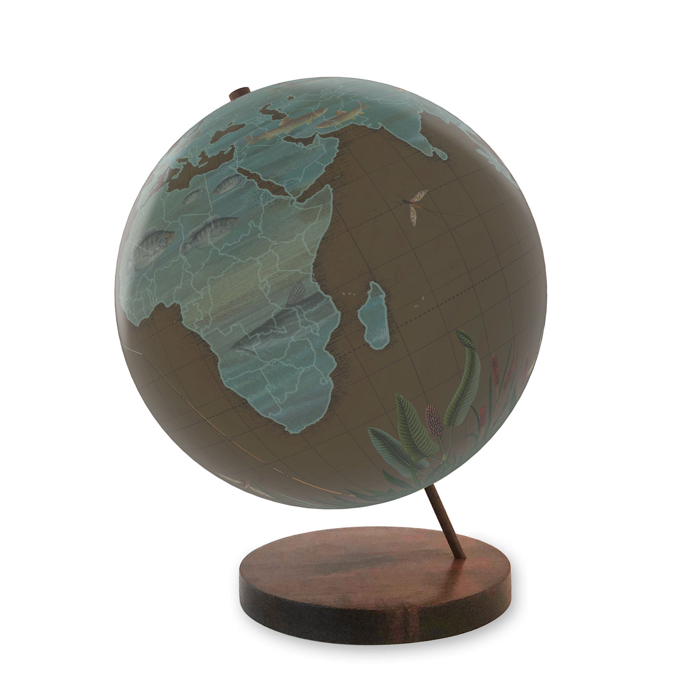 Fly Fisherman’s World Travel Personalized Globe view 2