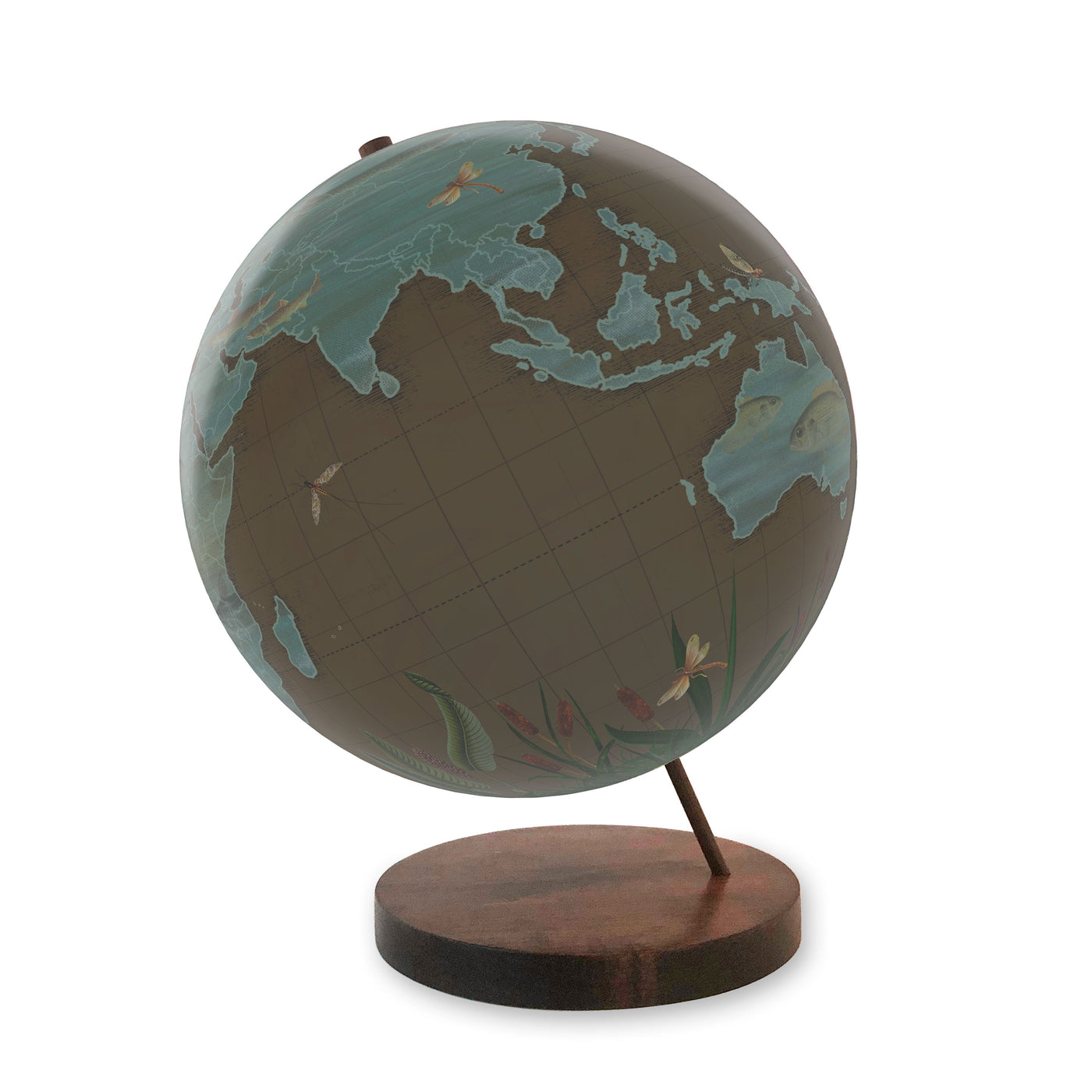 Fly Fisherman’s World Travel Personalized Globe view 3