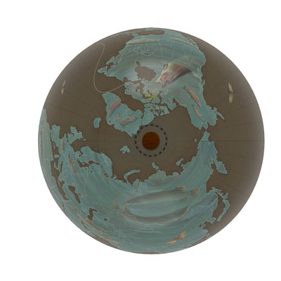 Fly Fisherman’s World Travel Personalized Globe top