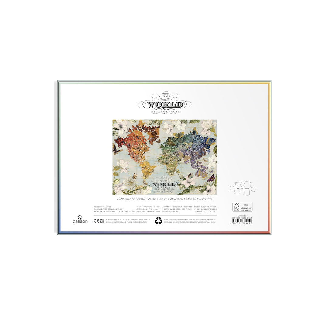 Wendy Gold Winged Metamorphosis Galison Foil Puzzle | Wendy Gold