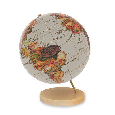 Cuisine of the World Collage Globe Art