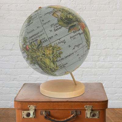 Garden Vegetable Collage World Globe Art lifestyle