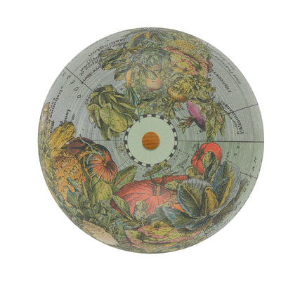 Garden Vegetable Collage World Globe Art top