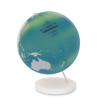 Changing Earth: Global Warming Handmade Art Globe view 2