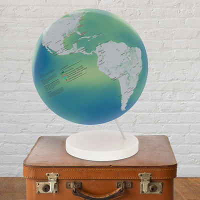 Changing Earth: Global Warming Handmade Art Globe lifestyle