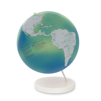 Changing Earth: Global Warming Handmade Art Globe