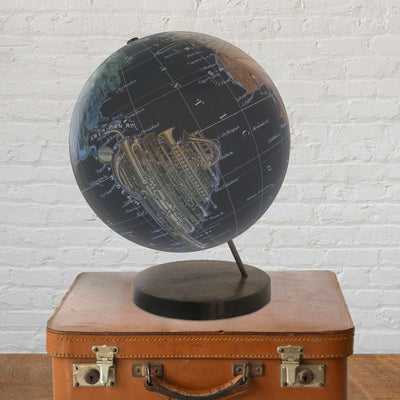 World in Harmony- Personalized Collaged Music Globe Art lifestyle