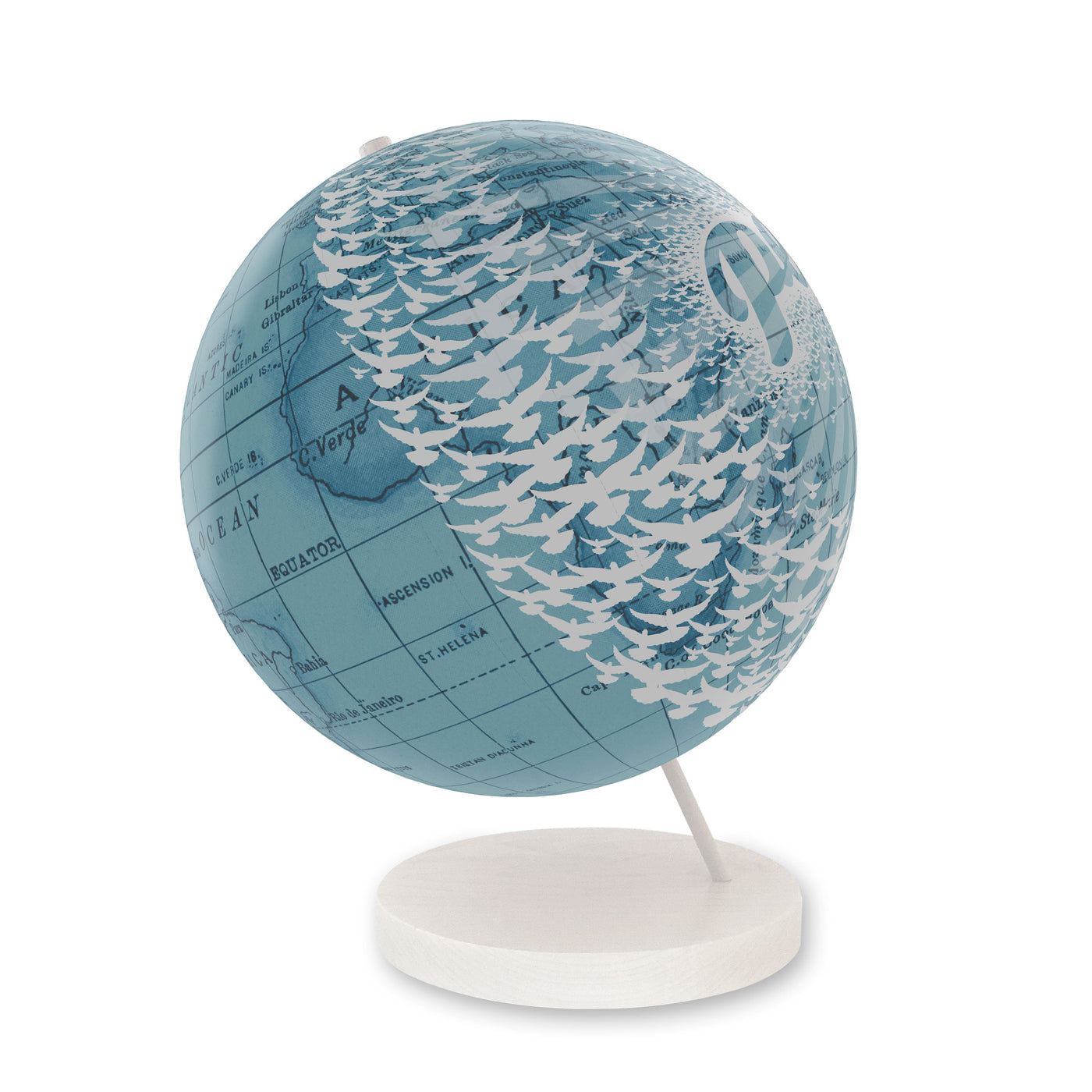 Peace on Earth Globe World Globe Art view 2