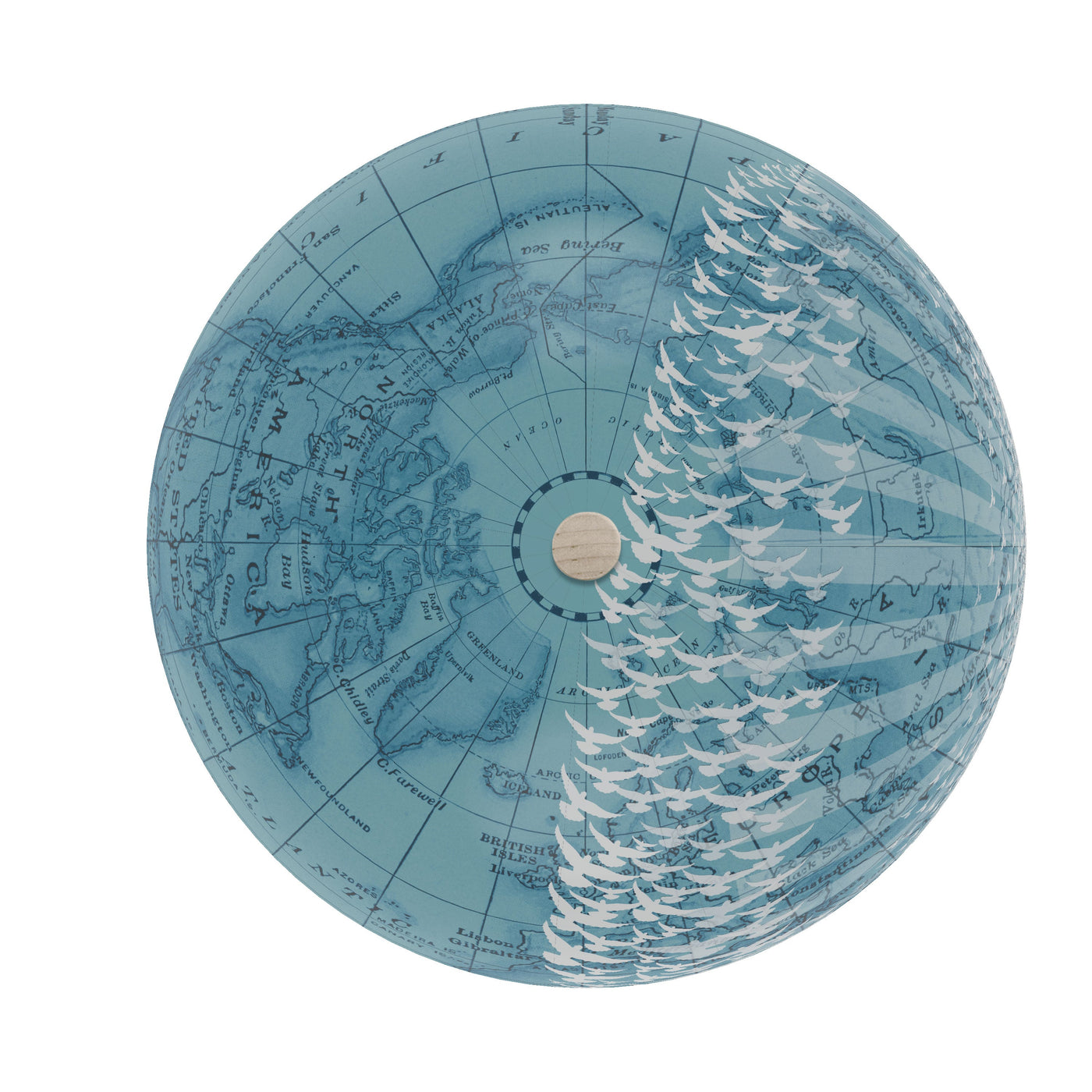 Peace on Earth Globe World Globe Art