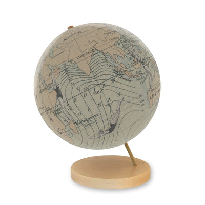 Dive into your World – Swimming Vintage Globe Art view 2