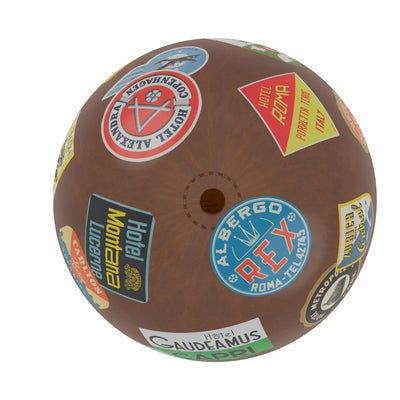 Explorer’s Vintage Trunk Globe Art top view