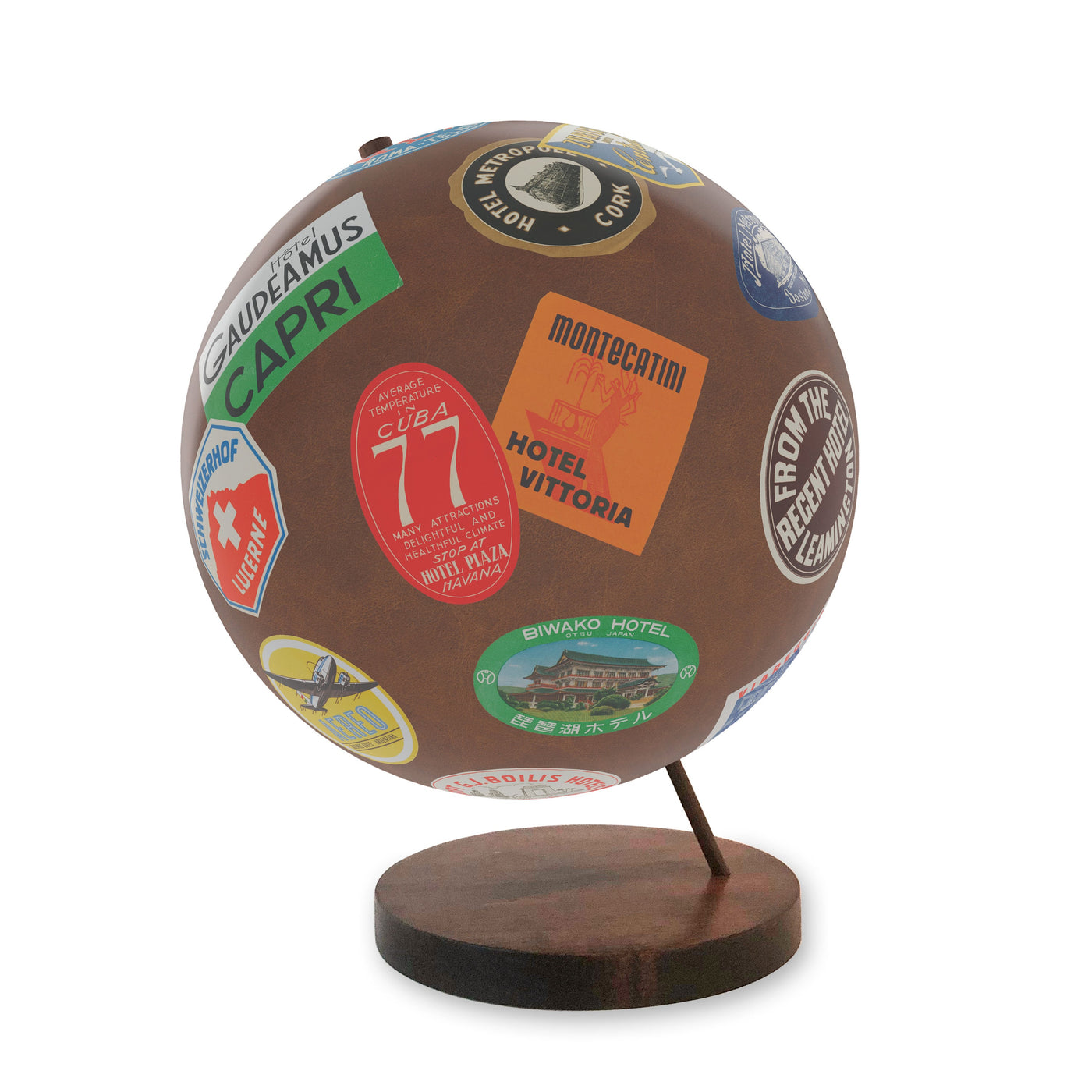 Explorer’s Vintage Trunk Globe Art