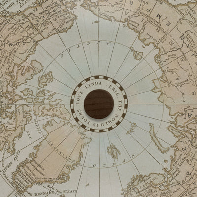 Modern Heirloom: Vintage Map Globe Art personalized