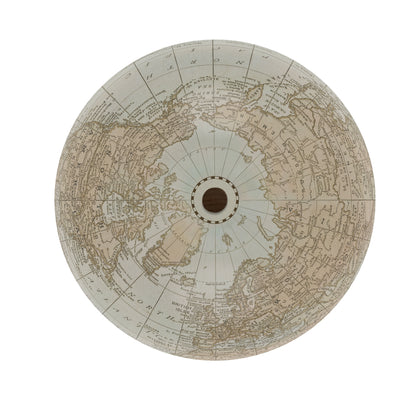 Modern Heirloom: Vintage Map Globe Art top view