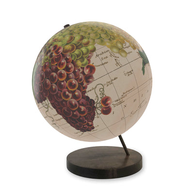 Wine Grapes of the World Collaged Globe Art