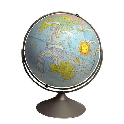 W is for Whole Wide World Vintage Globe Art