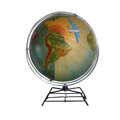 Bon Voyage Vintage Globe Art
