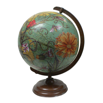 Botanical Delights Vintage Globe Art