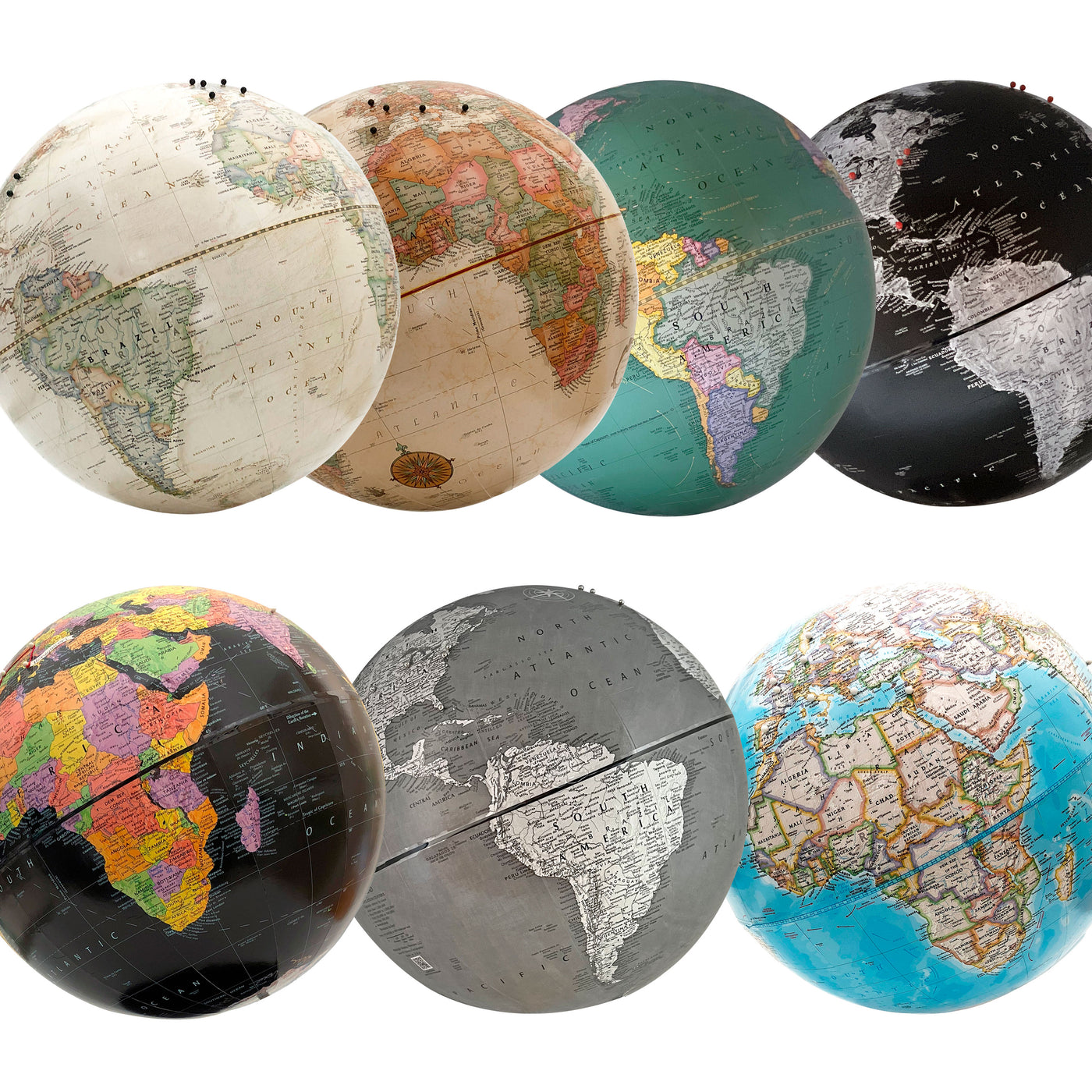Pin Globe Color Options
