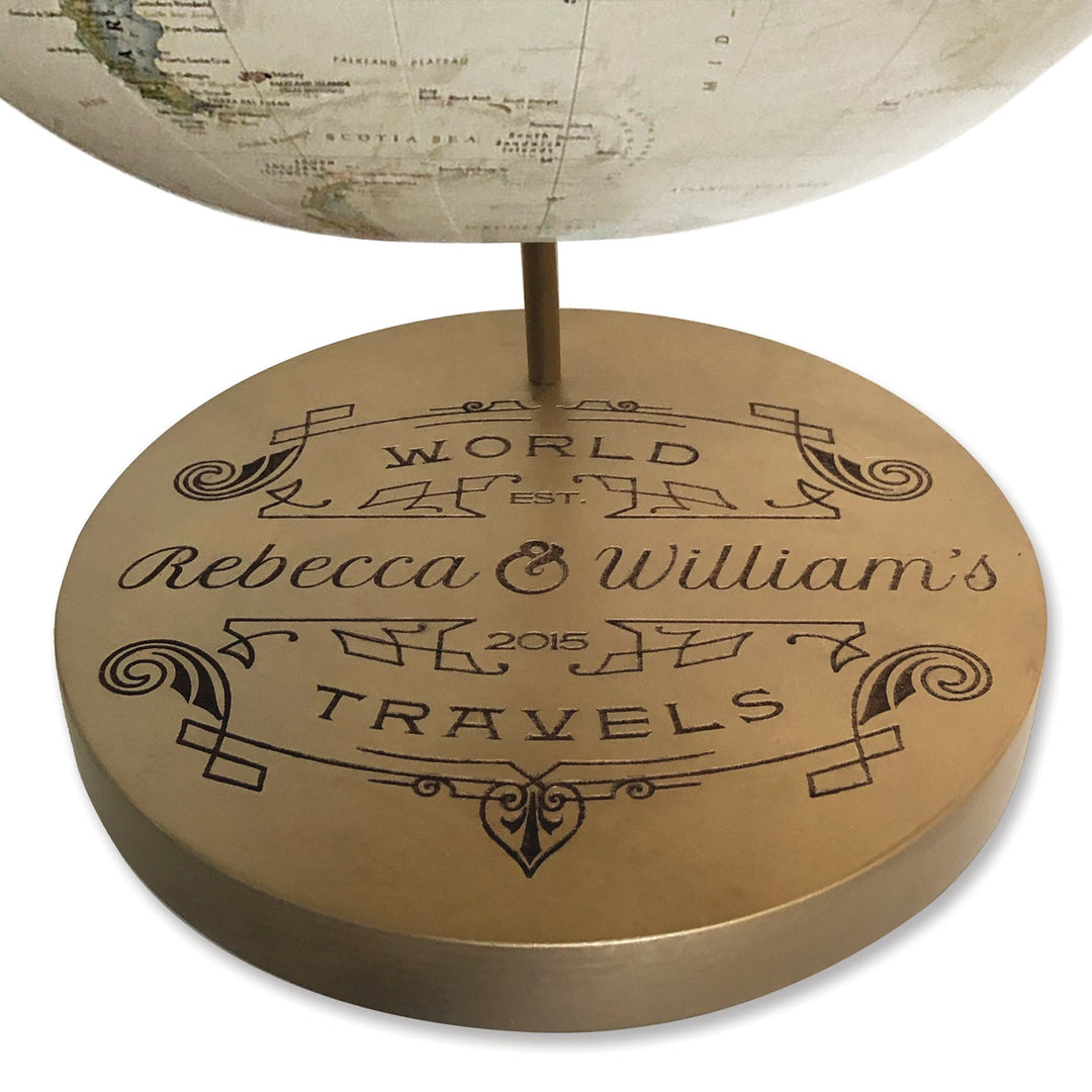 Custom Engraved Anniversary Push Pin Travel Globe, image size:1080x1080