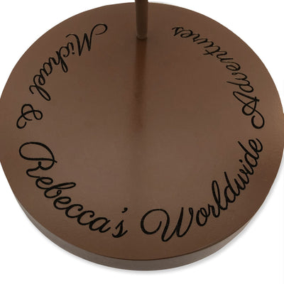 Custom Engraved Worldwide Adventures Push Pin Globe by Wendy Gold