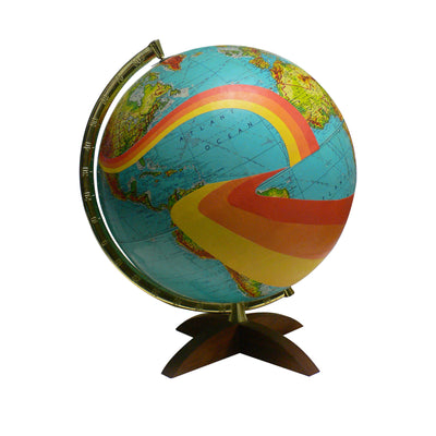 1960’s Mod Rainbow Vintage Globe Art