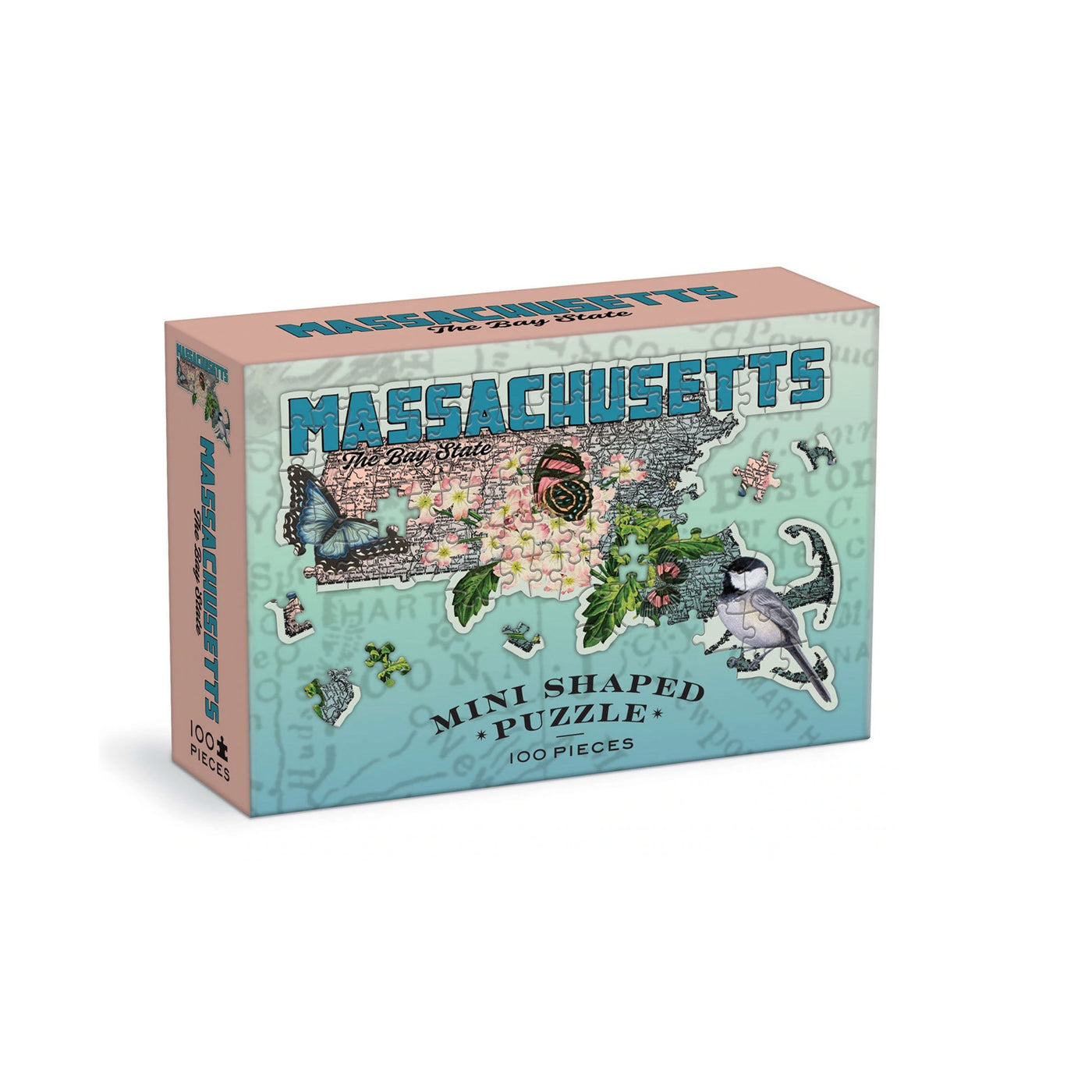 Massachusetts Mini Shaped Map Puzzle