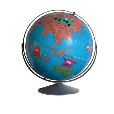 Monster World Vintage Globe Art