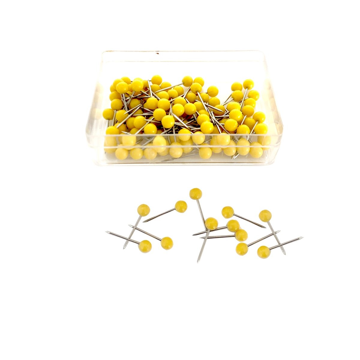 Yellow Color Pin Yellow Push Pins | Pin Map & Globe Accessories | Wendy Gold
