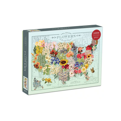 USA State Flowers 1000 Piece Puzzle