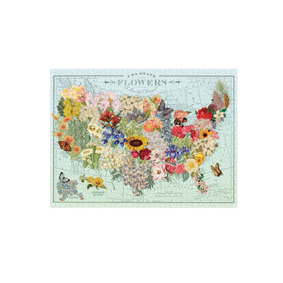 USA State Flowers 1000 Piece Puzzle