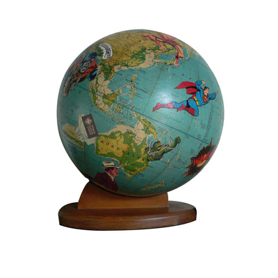 To The Rescue Vintage Globe Art