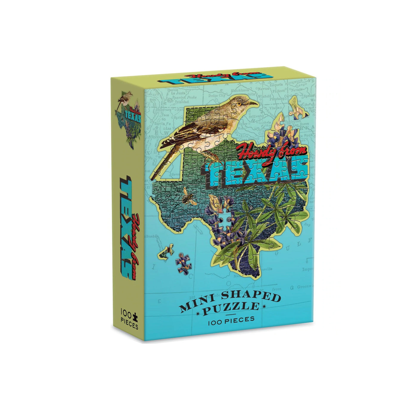 Texas Mini Map Wendy Gold Texas Mini Shaped State 100 Pc. Puzzle | Wendy Gold