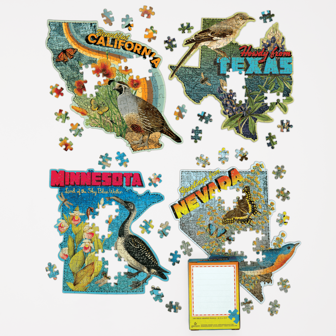Nevada 100 piece mini shaped puzzle