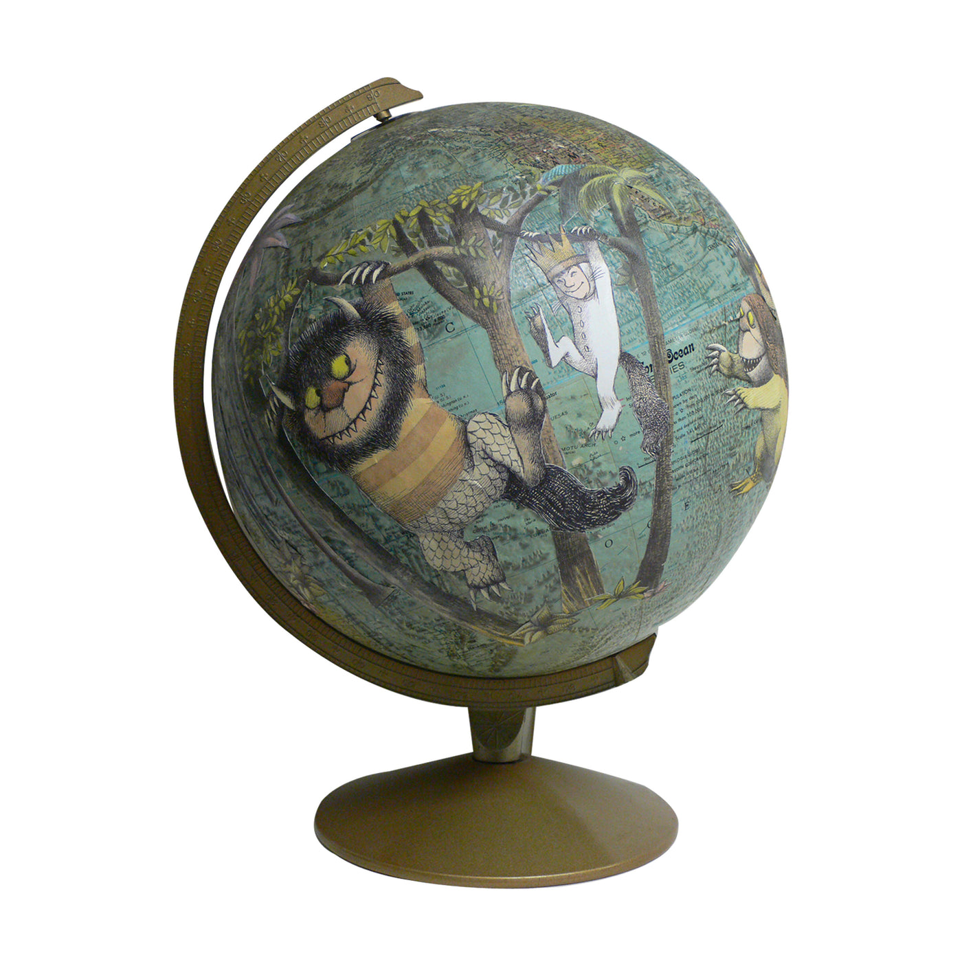 Where the Wild Things Are Vintage Globe Art